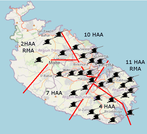 Heavy Anti-Aircraft Malta map