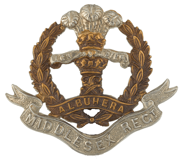 Middlesex Regt cap badge