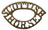 Scottish Horse brass title