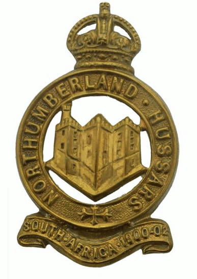 Northumberland Hussars cap badge light anti-aircraft