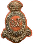 RHA embroidered cap badge Royal Horse Artillery
