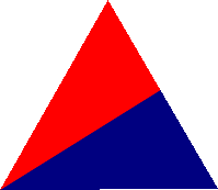 Triangle split diagonally Early Tac Signs